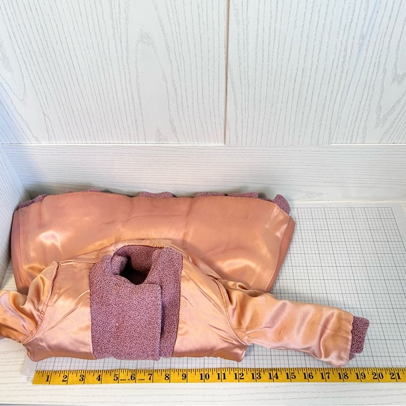 Vintage Girl Coat Pant Set 2 to 3 Years Pink Mauve Worsted Wool Samantha *FLAWS - Picture 10 of 16